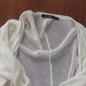Ralph Lauren white cardigan